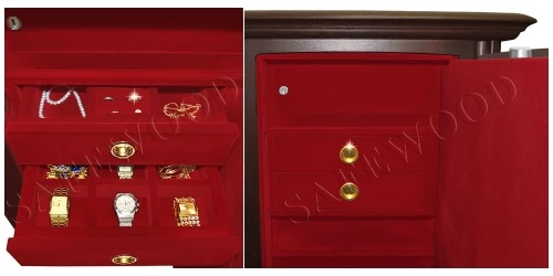 Сейф Safewood 1678 EL Flock Chrome